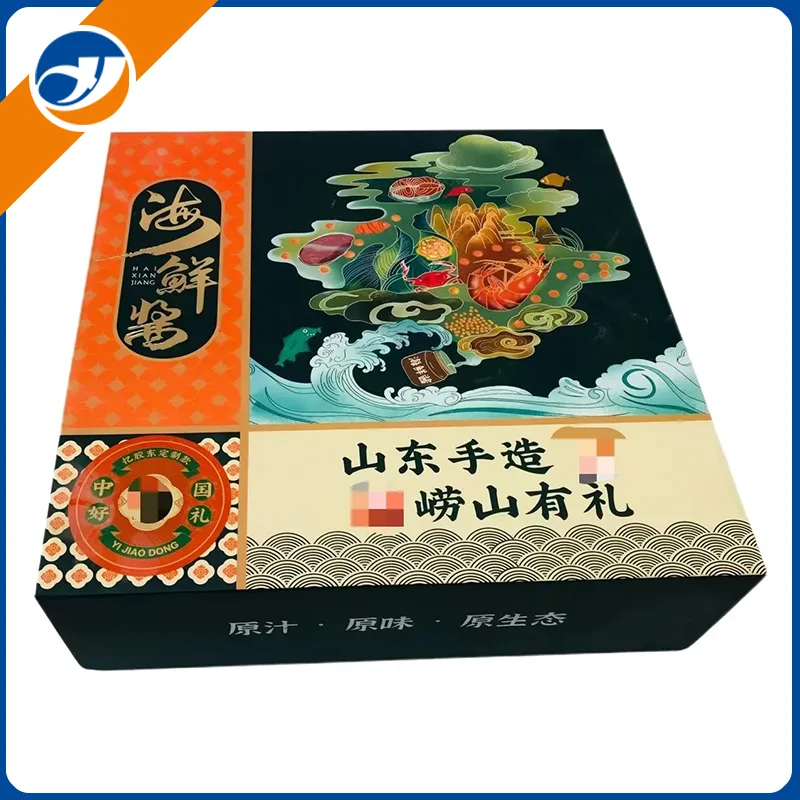 جعبه بسته بندی سس مغناطیسی تاشو